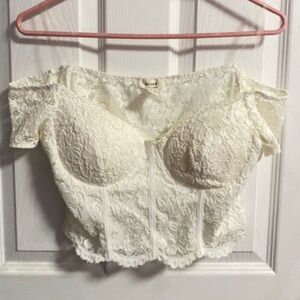 Off the Shoulder Laced Top